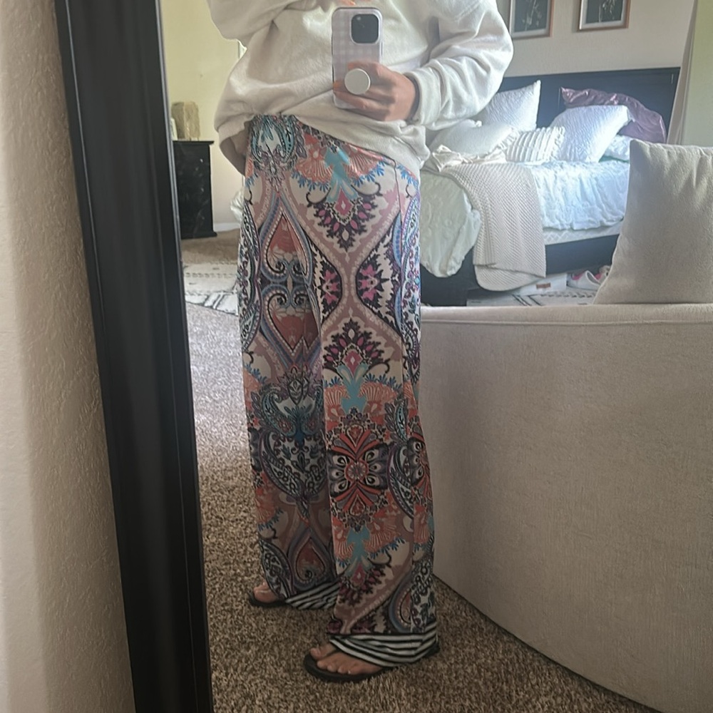 Melissa Paige Multicolor Paisley Pants